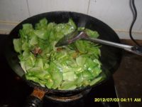 肉炒扁豆的做法步骤7