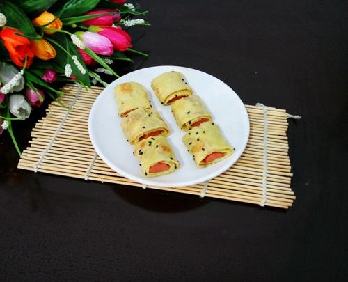 火腿鸡蛋卷的做法