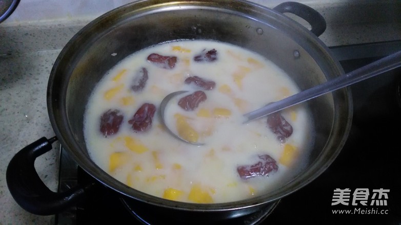木瓜麦片粥的做法