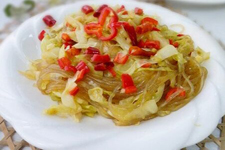 圆白菜炒粉丝