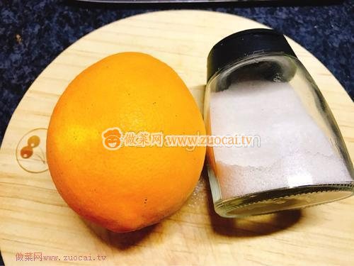 盐蒸橙子的做法