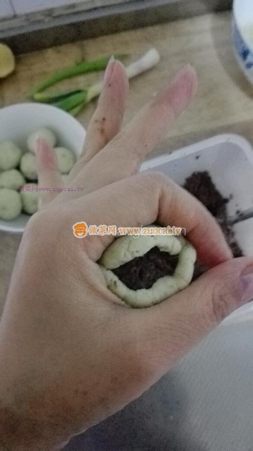 红薯豆沙糯米滋的做法