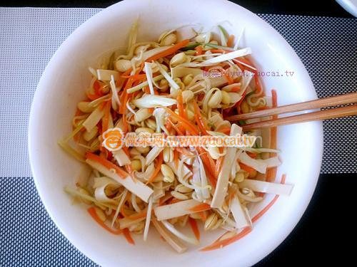 凉拌黄豆芽的做法