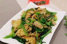 茼蒿炒鸡蛋