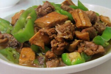 青椒炒豆腐干