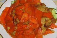 胡萝卜炒肉