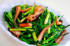 鱿鱼炒韭菜