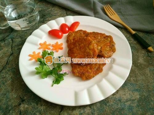 黑胡椒胡萝卜猪肉饼的做法
