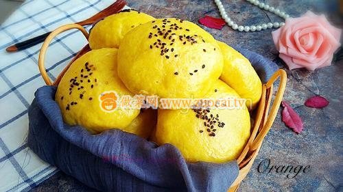 南瓜扁馒头的做法