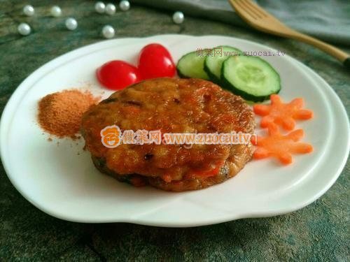 黑胡椒胡萝卜猪肉饼的做法