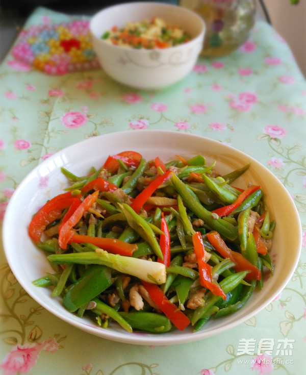 四季豆炒肉丝的做法