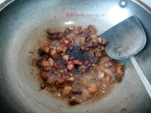 肉丁芥菜头的做法