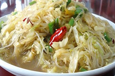 圆白菜炒粉丝