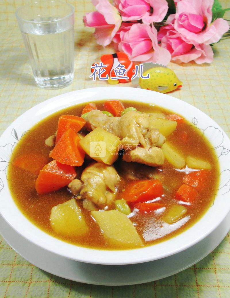 咖喱什锦鸡翅根 的做法