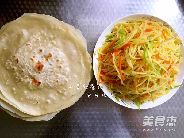 土豆丝卷饼的做法