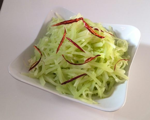 蒜香麻辣莴笋丝