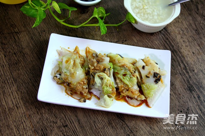 猪肉冬菇肠粉的做法
