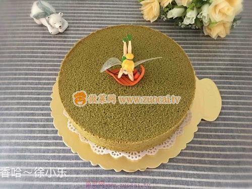 抹茶戚风蛋糕的做法
