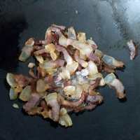 芥兰炒腊肉的做法步骤4