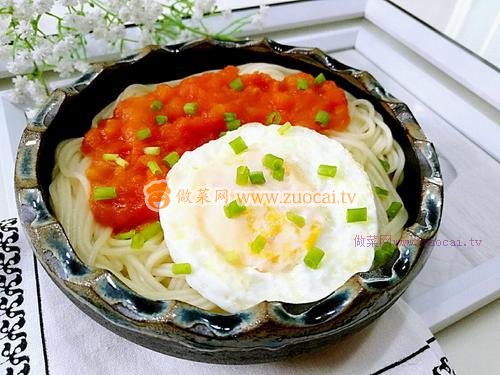 西红柿煎蛋面的做法