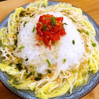 蒜蓉粉丝蒸娃娃菜的做法步骤：10