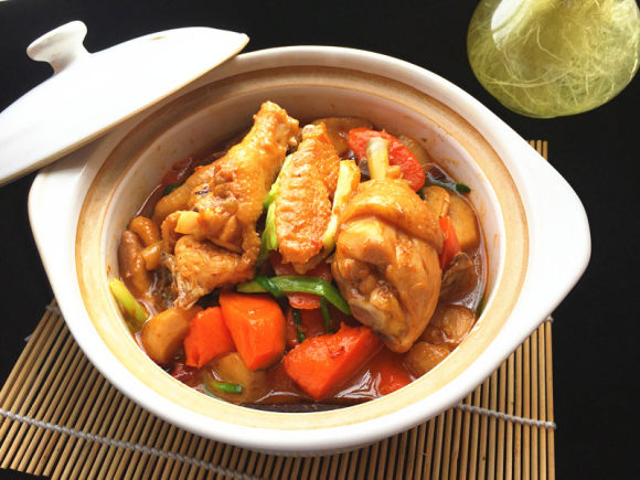 胡萝卜杏鲍菇烧土鸡