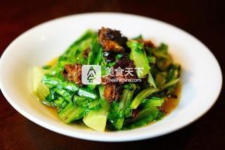 豆豉鲮鱼油麦菜的做法步骤：5
