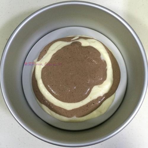 斑马纹戚风蛋糕的做法