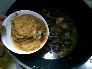 香菇烧油面筋的做法步骤：14