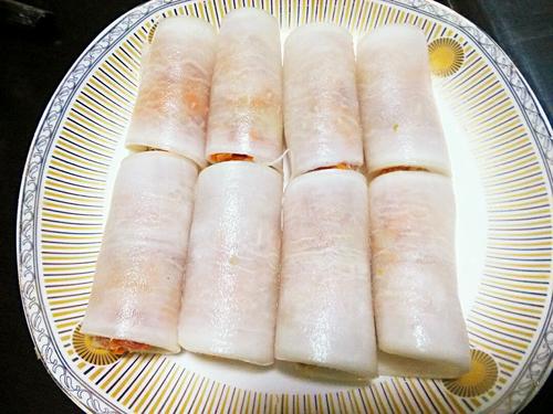 白萝卜肉卷的做法