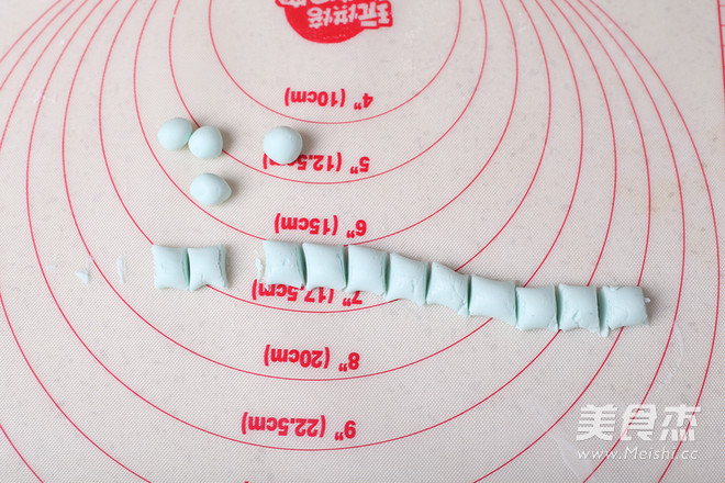 彩色糯米小圆子的做法