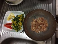 黄瓜花爆猪颈柳的做法步骤3
