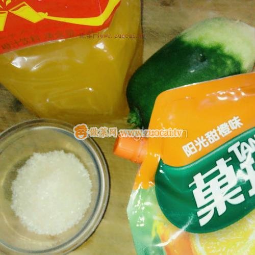 橙汁萝卜条的做法