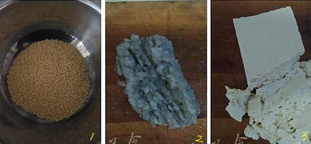 小米豆腐鲜虾丸的做法步骤1-3