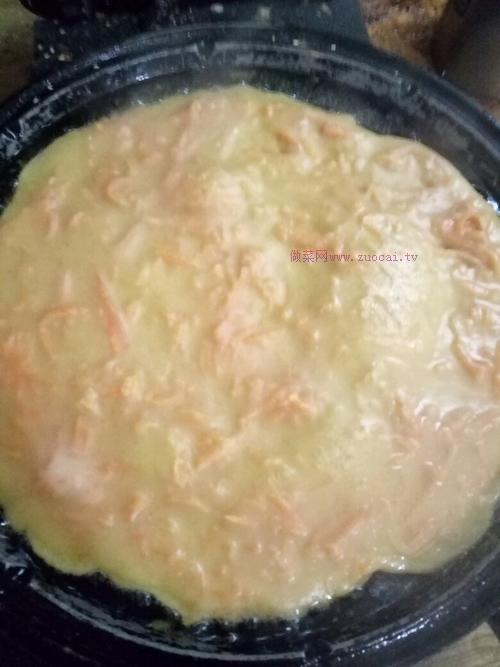 红萝卜煎饼的做法