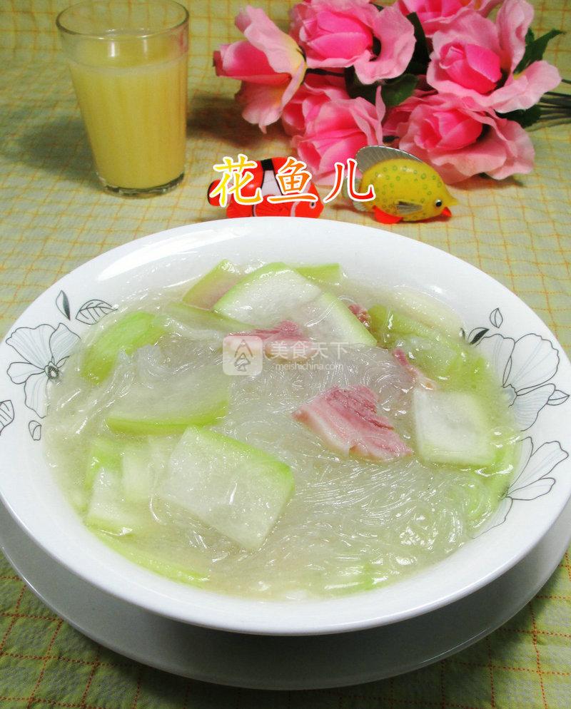 咸肉长瓜煮粉丝 的做法