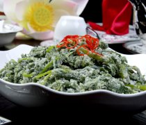 【粉蒸茼蒿的做法】粉蒸茼蒿的营